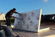Boarding out and insulating the roof