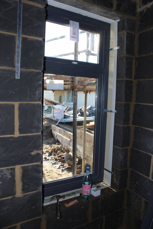 First window fitted. Big day!