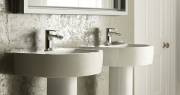 Wickes Style Basin for the bathroom - follows the curved theme of the bath