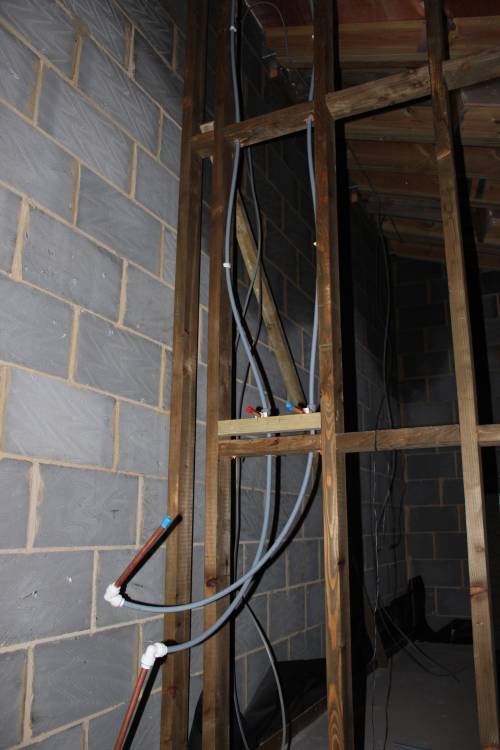 Water pipes for the bath