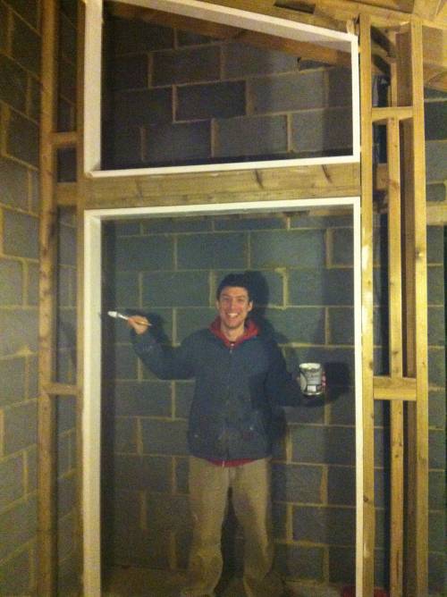 Undercoat on timber door frames (bedroom wardrobe)