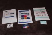 Business cards and printouts from our websites