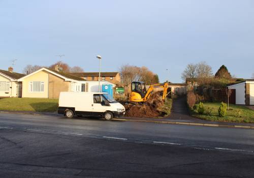 Clearing the front driveway