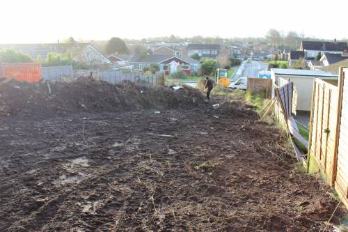 The plot seems so much bigger now that it's empty