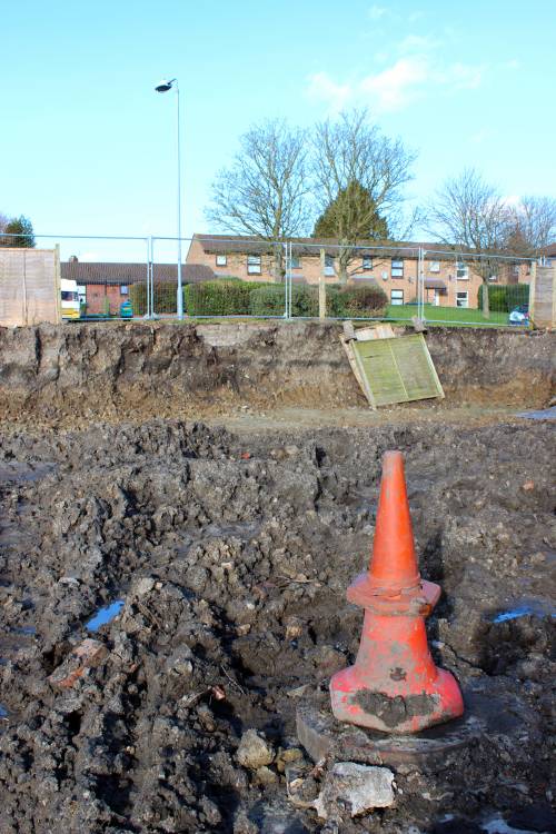 Over 5 feet deep now at the back of the site