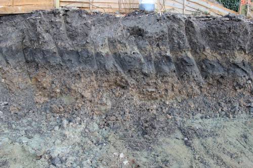 Interesting seeing the soil layering