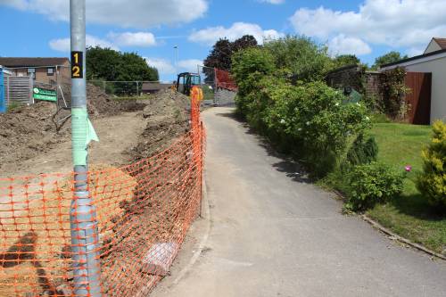 Footpath re-opened - I should have cut a ribbon!