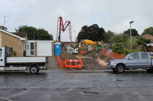 View of the occasion from across the street