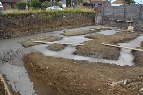 Trenches filled at the end of the day