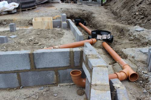 The pipes will a few inches below ground (probably patio slabs)