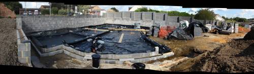 Hopefully it wont rain overnight, otherwise it'll be a swimming pool