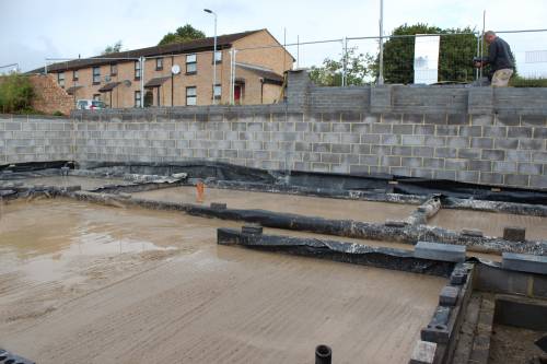 All poured and setting nicely