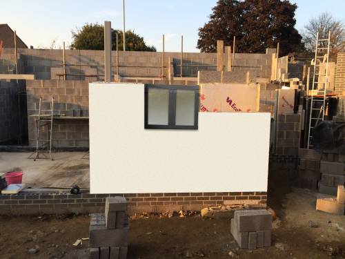 Photoshop-ed Slate Grey painted window mockup