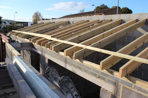Lots of progress on the roof after 3 days